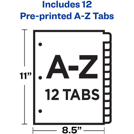 Avery® Preprinted A-Z Plastic Dividers - Alternate-Image1