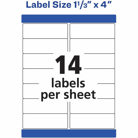 Avery® 1-1/3" x 4" Labels, Ultrahold, 7,000 Labels (95522) - Alternate-Image6
