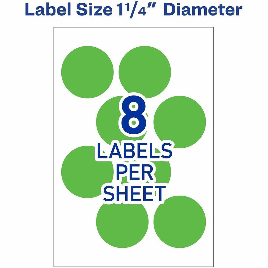 Avery&reg; 1-1/4" Color-Coding Labels - Alternate-Image1