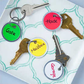 Avery® 1-1/4’’ Key Tags: Assorted Colors Metal Ring Fastener - Tags