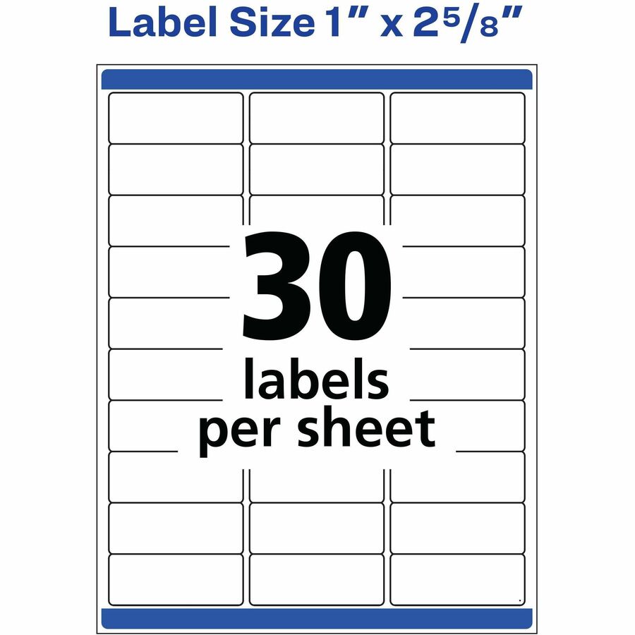Avery® 1" x 2-5/8" Labels, Ultrahold, 15,000 Labels (95520) - Alternate-Image6
