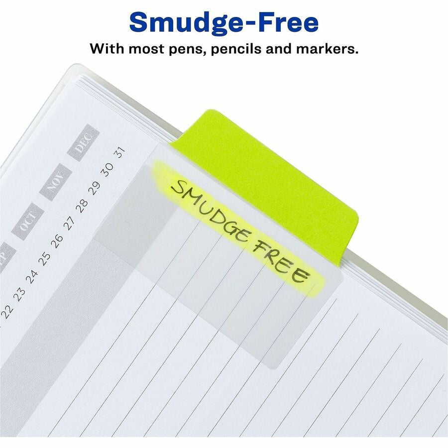 Avery® 2’’ Multi-use Ultra Tabs - 48 Tab(s) - 1.50’’ Tab Height x Width - Clear Film Neon Pink Paper Green - Index