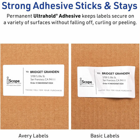 Avery® 2" x 4" Labels, Ultrahold, 100 Labels (15513) - Alternate-Image3