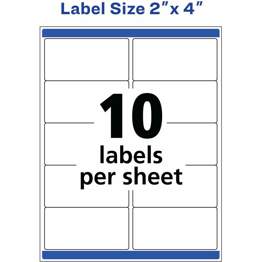 Avery® 2" x 4" Labels, Ultrahold, 100 Labels (15513) - Alternate-Image4