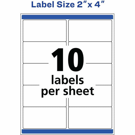 Avery® 2" x 4" Labels, Ultrahold, 100 Labels (15513) - Alternate-Image4