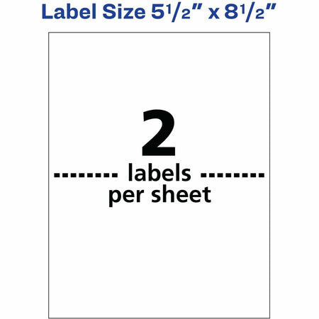 Avery® 5-1/2" x 8-1/2" Labels, Ultrahold, 20 Labels (15516) - Alternate-Image6