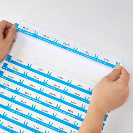 Avery&reg; 5 Tab Easy Print & Apply Clear Label Sheet Refills (11225) - Alternate-Image2