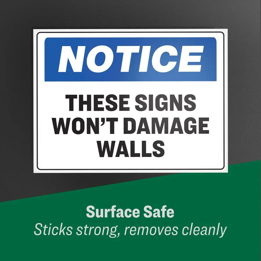 Avery® 5’’x7’’ Removable Label Safety Signs - Water-Resistant Film - 30-Pack - Specialty & Warning Labels