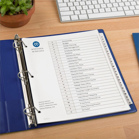 Avery Ready Index A-Z 26 Tab Dividers, Customizable TOC, 1 Set (11828) - Alternate-Image5
