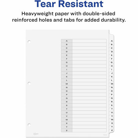 Avery Ready Index A-Z 26 Tab Dividers, Customizable TOC, 1 Set (11828) - Alternate-Image4
