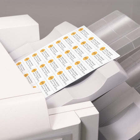 Avery® Address Label - 1’’ Width x 2 13/16’’ Length - Permanent Adhesive - Rectangle - Frosted Clear - Film - 33