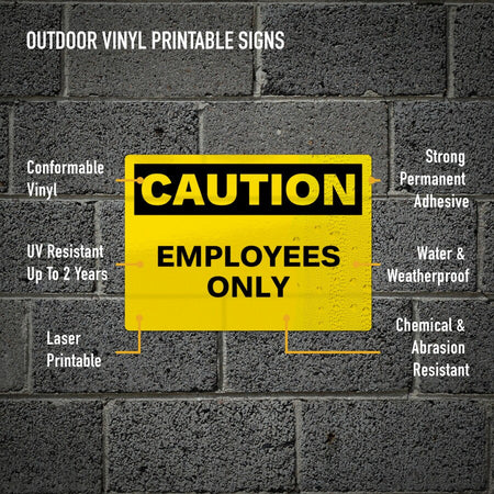 Avery® Adhesive Printable Vinyl Signs - Alternate-Image4