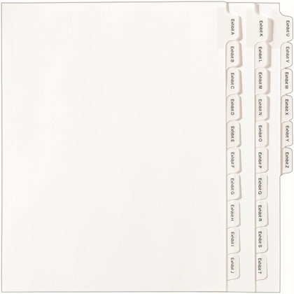 Avery® Allstate Style EXHIBIT Tab Legal Dividers - Organize Documents Efficiently - Index Divider