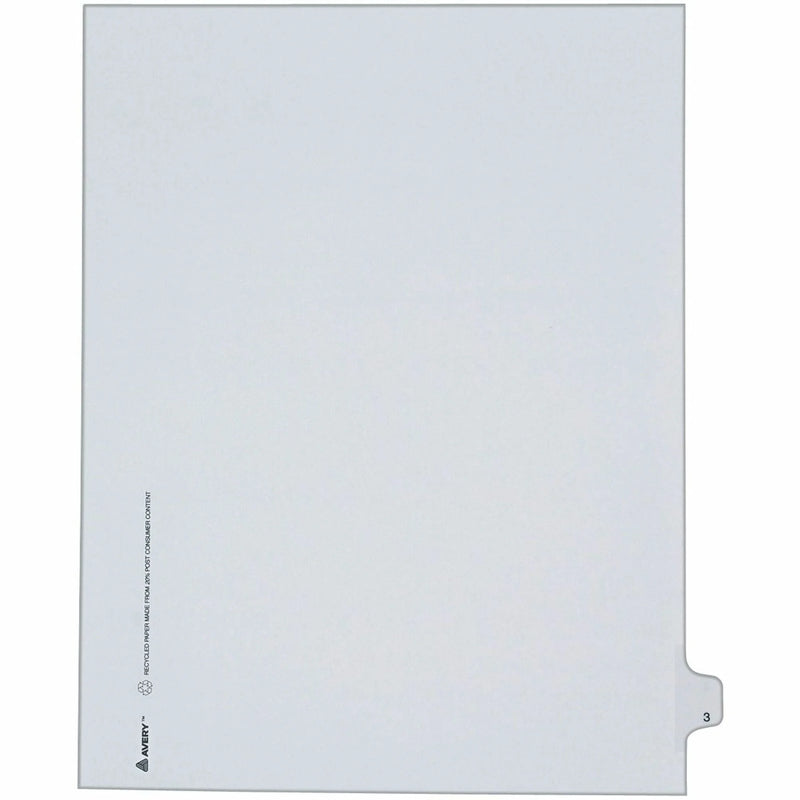 Avery® Allstate Style Legal Dividers - 25 Side Tabs - Letter Size - White Paper - 25/Pack