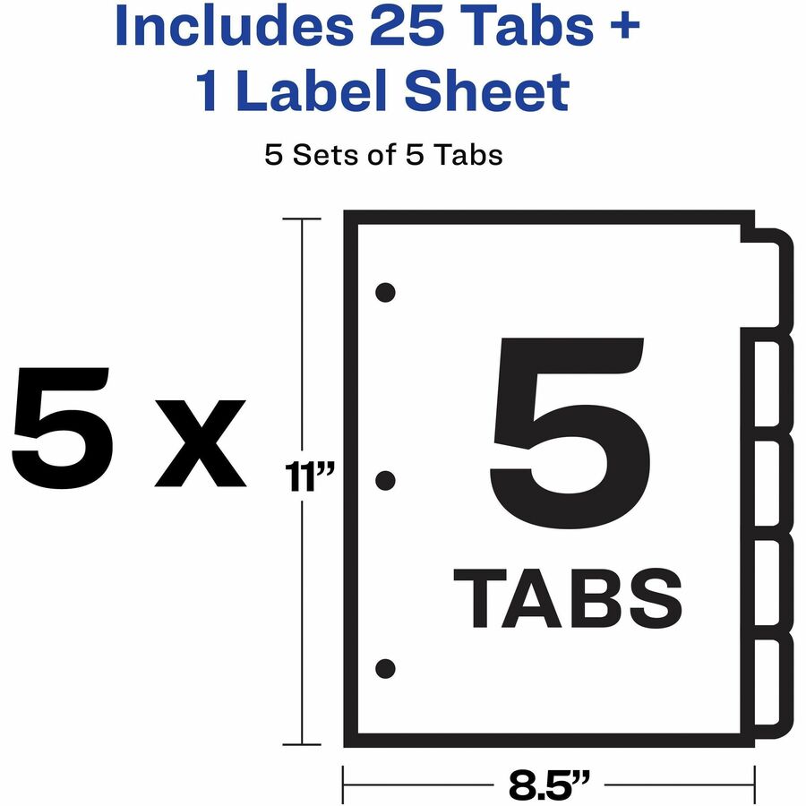 Avery® Big Tab Clear Label Index Maker Dividers - Alternate-Image5