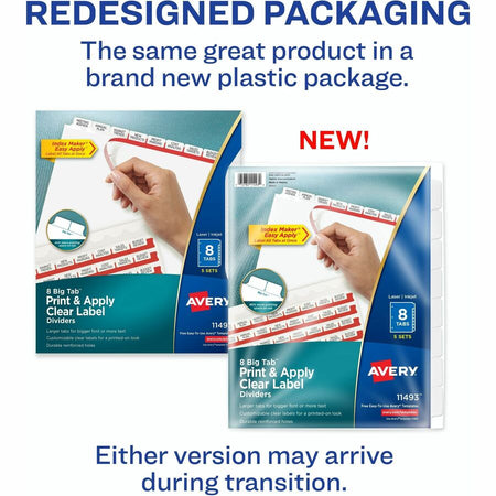 Avery® Big Tab Clear Label Index Maker Dividers - Alternate-Image1