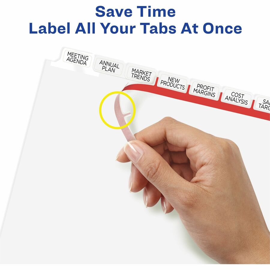 Avery® Big Tab Clear Label Index Maker Dividers - Alternate-Image2