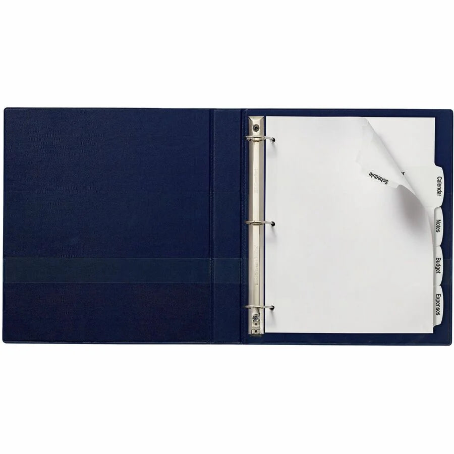 Avery® Big Tab Divider Set: 20 Dividers 100 Tabs 5-Tab Set 8.5’’ x 11’’ Hole-Punched Printable - 20-Pack - Index