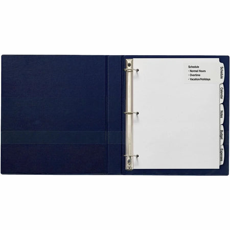 Avery® Big Tab Divider Set: 20 Dividers 100 Tabs 5-Tab Set 8.5’’ x 11’’ Hole-Punched Printable - 20-Pack - Index