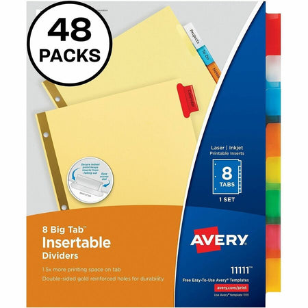 Avery® Big Tab Insertable Dividers - Reinforced Gold Edge - Alternate-Image8
