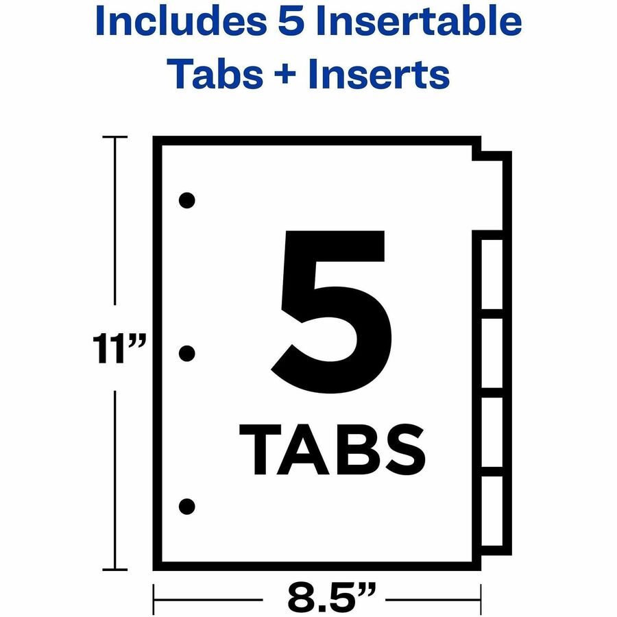 Avery® Big Tab Insertable Dividers - Reinforced Gold Edge - Alternate-Image5