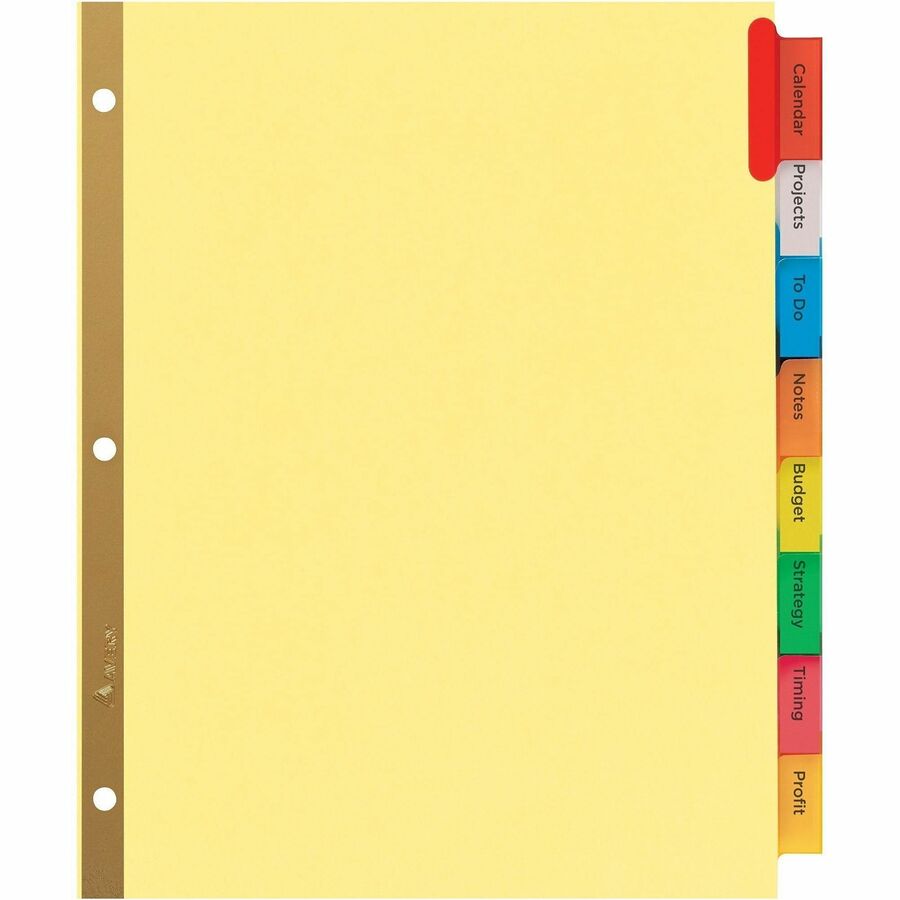 Avery® Big Tab Insertable Dividers - Reinforced Gold Edge - Alternate-Image6