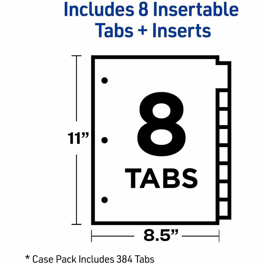 Avery® Big Tab Insertable Dividers - Reinforced Gold Edge - Alternate-Image4