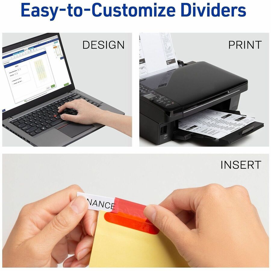 Avery® Big Tab Insertable Dividers - Reinforced Gold Edge - Alternate-Image1