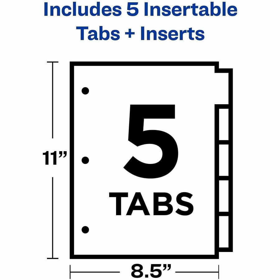 Avery® Big Tab Insertable Dividers - Reinforced Gold Edge - Alternate-Image4