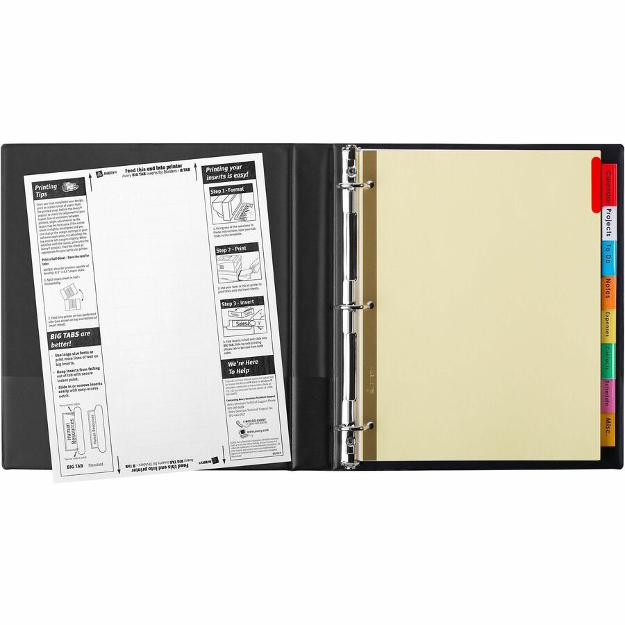 Avery® Big Tab Insertable Dividers - Reinforced Gold Edge - Alternate-Image12