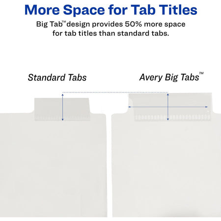 Avery&reg; Big Tab Insertable Plastic Dividers - Alternate-Image3