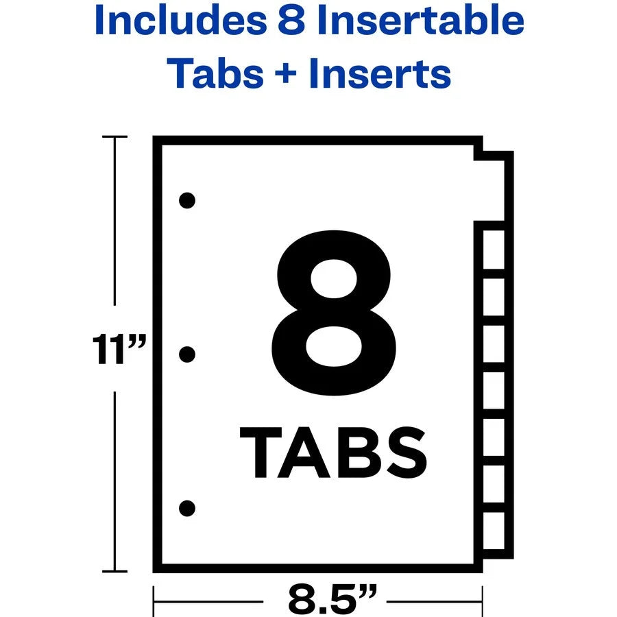 Avery® Big Tab Insertable Plastic Dividers - Organize Your Binder Effortlessly - Index Divider