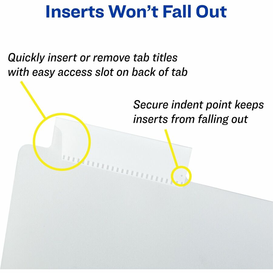 Avery® Big Tab Insertable Plastic Pocket Dividers - Alternate-Image6