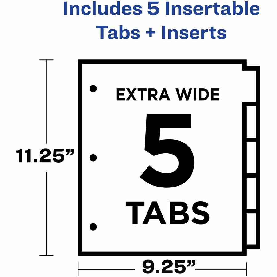 Avery® Big Tab Insertable Plastic Pocket Dividers - Alternate-Image2