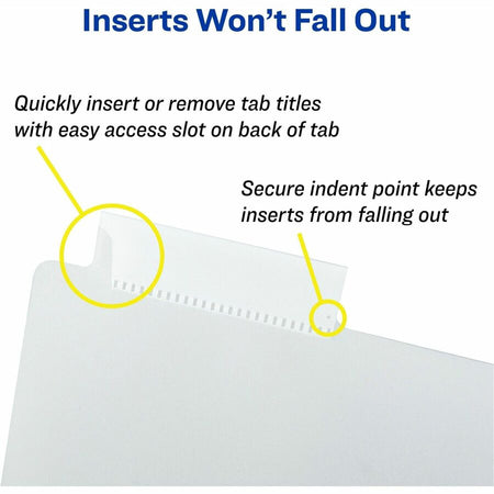 Avery® Big Tab Plastic Dividers with Pockets, 5-Tab (07714 - Alternate-Image6