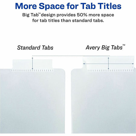 Avery® Big Tab Plastic Dividers with Pockets, 5-Tab (07714 - Alternate-Image5