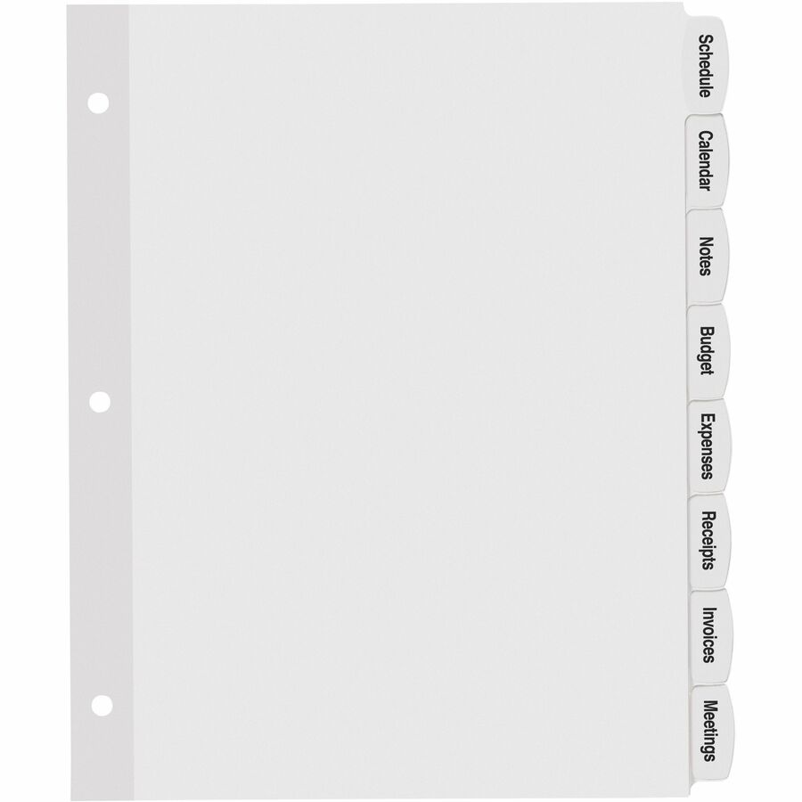 Avery® Big Tab Printable Label Dividers, Easy Peel Labels, 8 Tabs - Alternate-Image2