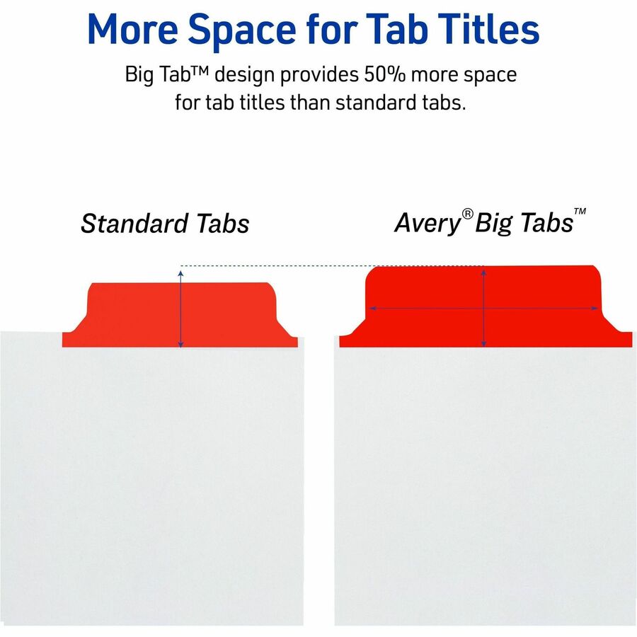 Avery® Big Tab Write & Erase 5-Tab Dividers (23076) - Alternate-Image3
