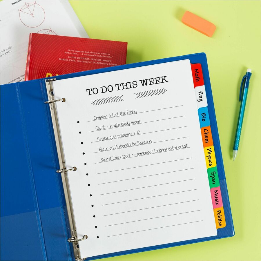 Avery® Big Tab Write & Erase 8-Tab Dividers (23079) - Alternate-Image6