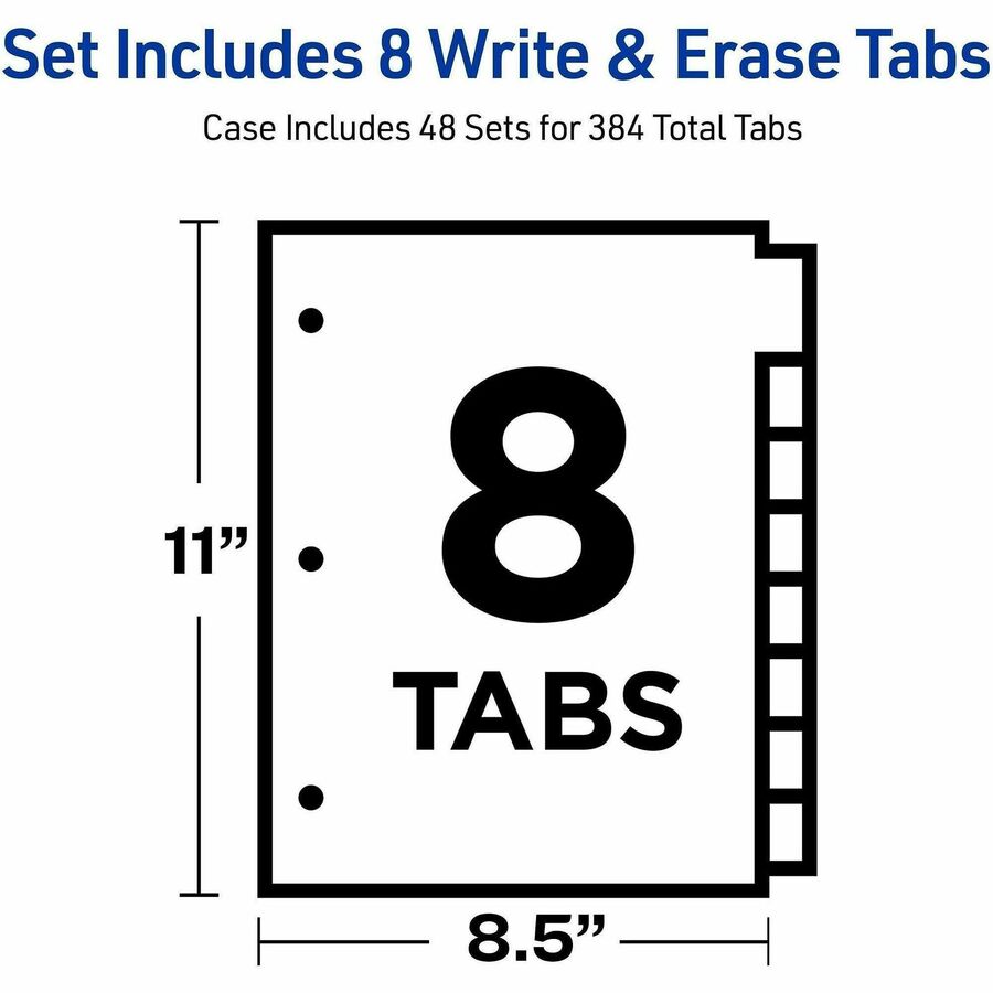 Avery® Big Tab Write & Erase 8-Tab Dividers (23079) - Alternate-Image16