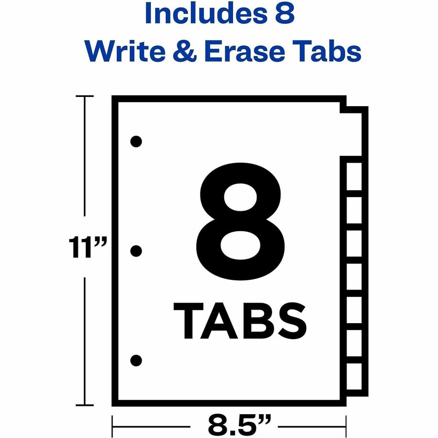 Avery® Big Tab Write & Erase 8-Tab Dividers (23079) - Alternate-Image9