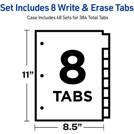 Avery® Big Tab Write & Erase 8-Tab Dividers (23079) - Alternate-Image5