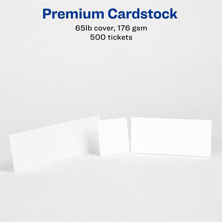 Avery&reg; Blank Printable Perforated Raffle Tickets - Tear-Away Stubs - Alternate-Image4