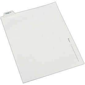Avery® Bottom Tab Legal Dividers - Exhibit P - 25 Sets - Letter Size - White Paper - 20% Recycled - Index Divider