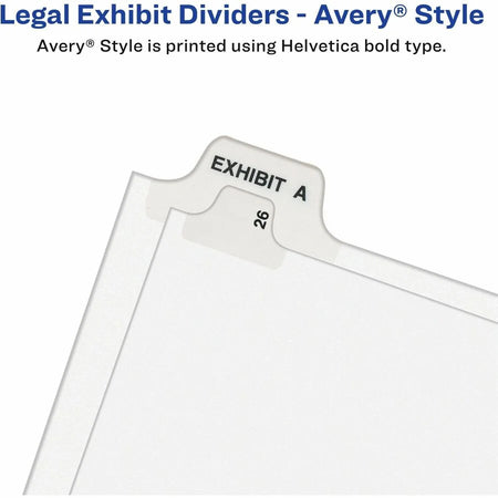 Avery® Bottom Tab Legal Dividers: Exhibit Y 25 Dividers Letter Size - Index Divider