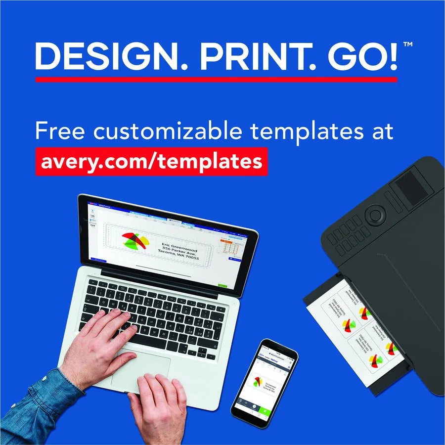 Avery® Business Card: 97 Brightness A4 80 lb Weight Matte Finish - 250 Pack - Cards