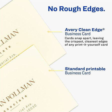 Avery® Business Cards, Ivory, True Print(R) Two-Sided Printing, 2" x 3-1/2" , 200 Cards - Alternate-Image3