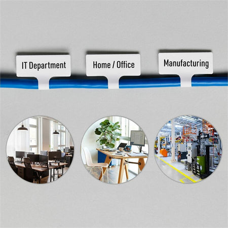 Avery® Cable Labels, T-Style, 1.25" x 2" , 300 Total (61539) - Left
