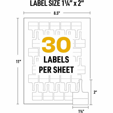 Avery® Cable Labels, T-Style, 1.25" x 2" , 300 Total (61539) - Alternate-Image6