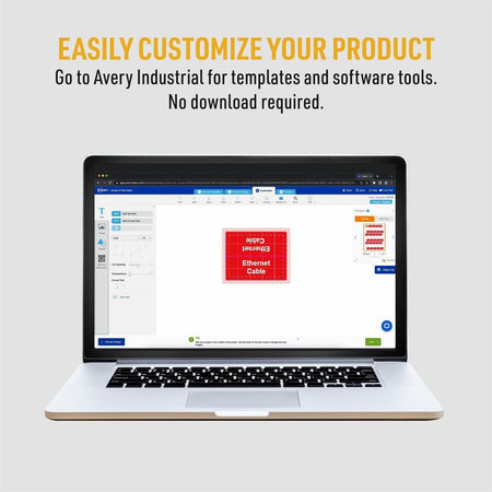 Avery® Cable Labels, T-Style, 1.25" x 2" , 300 Total (61539) - Alternate-Image2